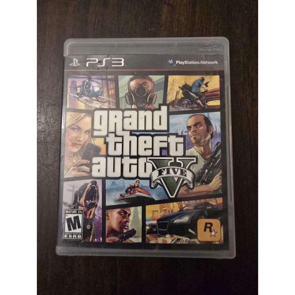 Grand Theft Auto V 5 GTA V‎ (Playstation 3 PS3) CIB Complete with Map